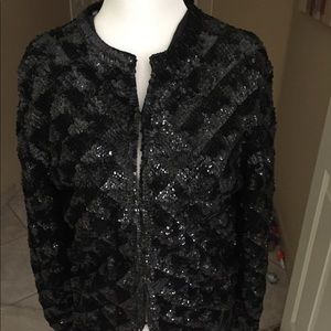 Casi Black Beaded Jacket